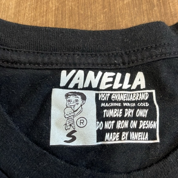 Vanella Slime Tee Shirt Black White Green Size Small S - Picture 5 of 5